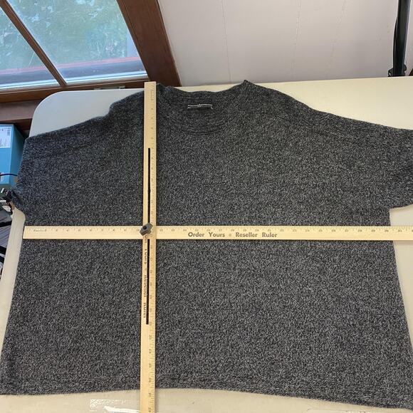 Peruvian Connection Royal Alpaca Sweater Womens XL Gray Oversized Boxy Cozy - Picture 8 of 13